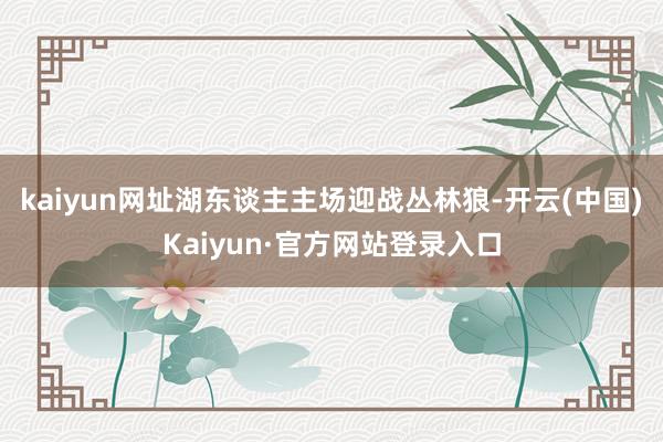 kaiyun网址湖东谈主主场迎战丛林狼-开云(中国)Kaiyun·官方网站登录入口