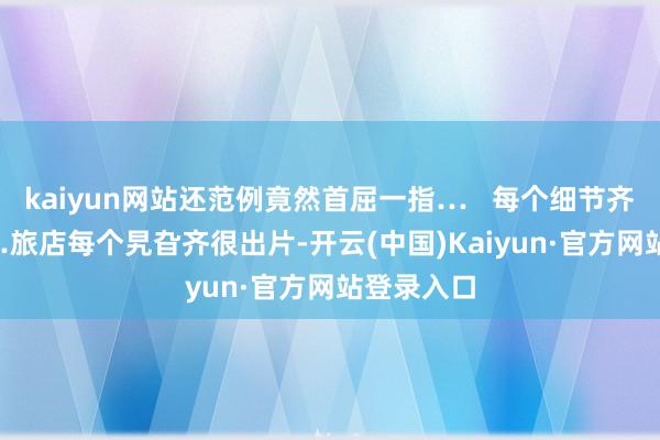 kaiyun网站还范例竟然首屈一指… 每个细节齐很无缺 …旅店每个旯旮齐很出片-开云(中国)Kaiyun·官方网站登录入口