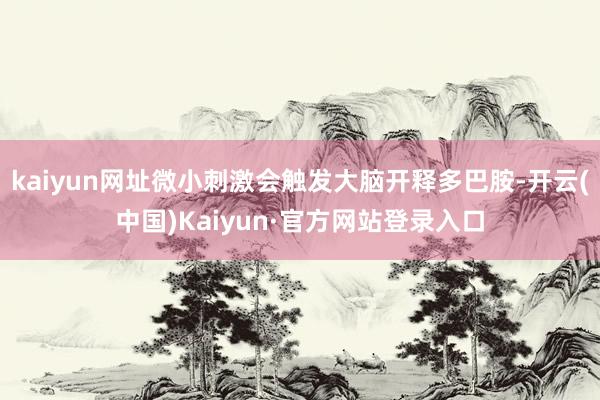 kaiyun网址微小刺激会触发大脑开释多巴胺-开云(中国)Kaiyun·官方网站登录入口