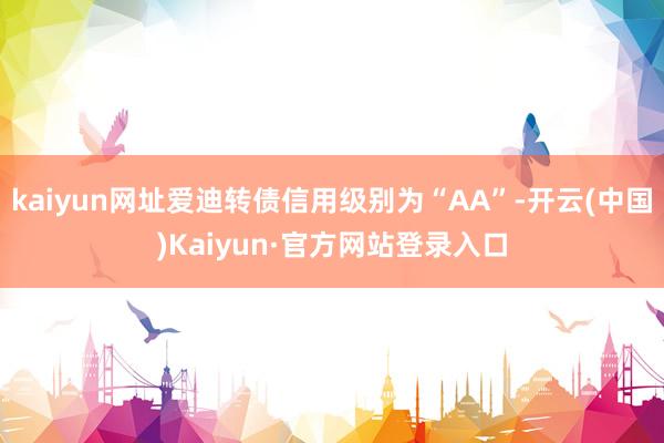 kaiyun网址爱迪转债信用级别为“AA”-开云(中国)Kaiyun·官方网站登录入口