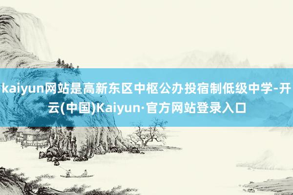 kaiyun网站是高新东区中枢公办投宿制低级中学-开云(中国)Kaiyun·官方网站登录入口